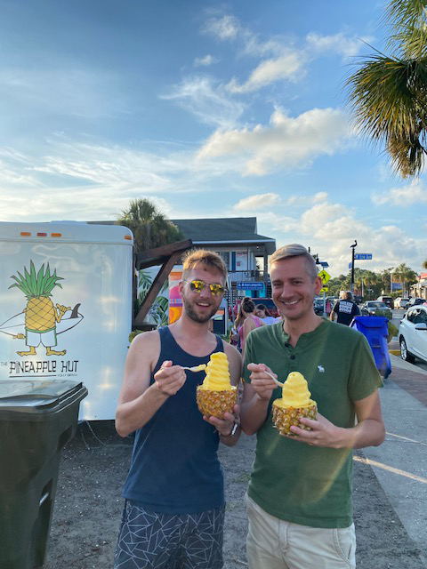 Enjoying Ice Cream in South Carolina - Greg Is a Big Fan of Ice Cream & Will Often Make Specialty Ice Cream at Home