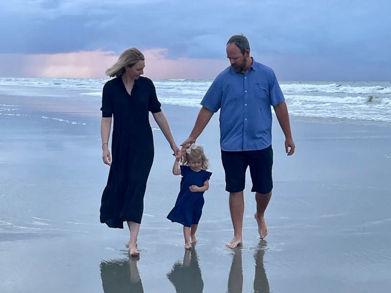 Morning Walk on the Beach