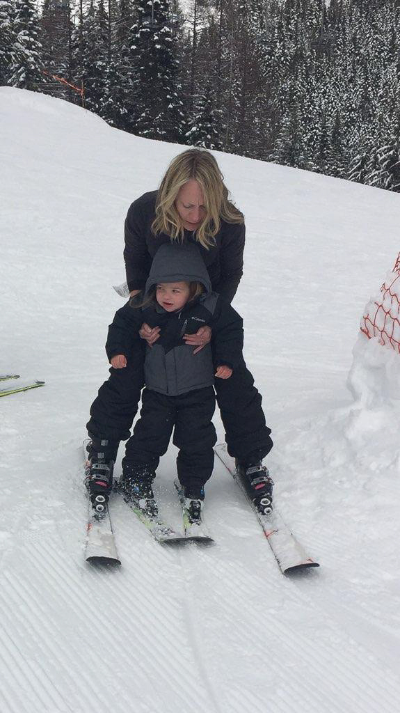 Teaching Charlotte to Ski