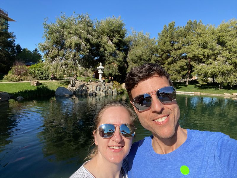 At a Japanese Garden in Phoenix