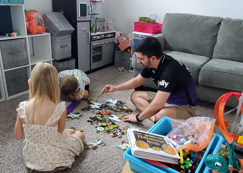 Playing with Neice and Nephew