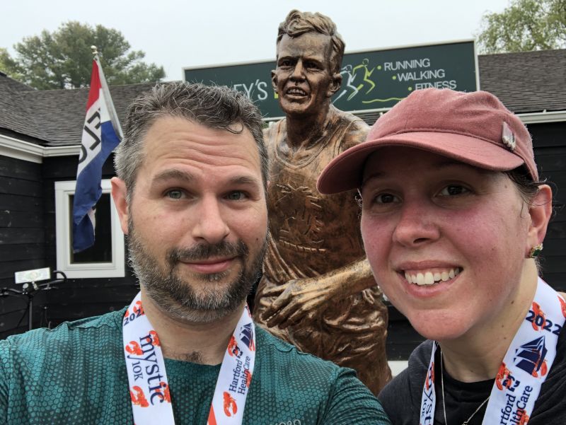 After a Run in Mystic, Connecticut