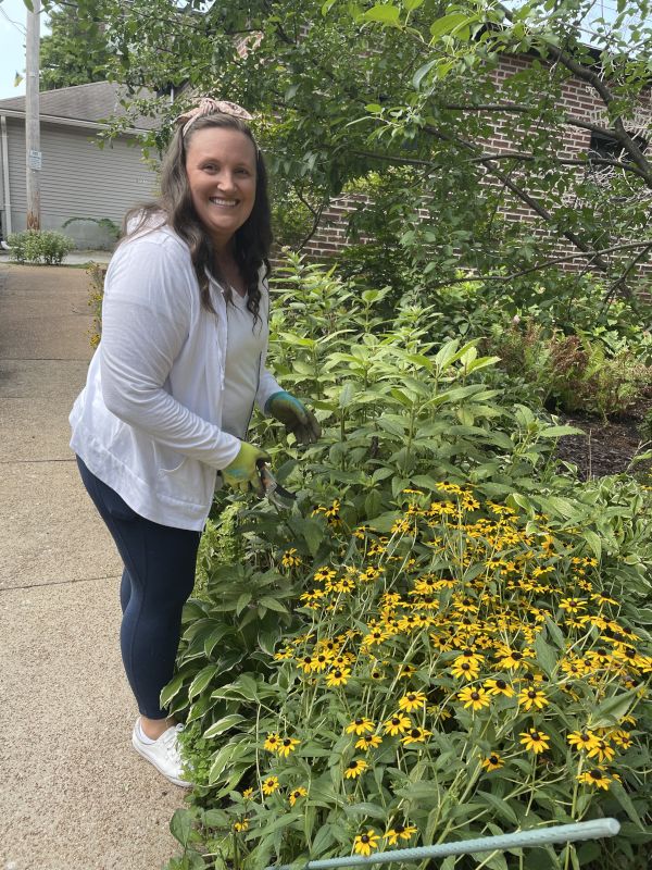 Gardening in the Backyard