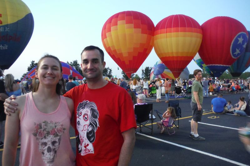 At the Nashville Hot Air Balloon Festival
