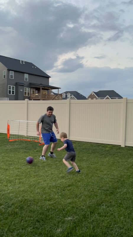 Playing Soccer in the Backyard