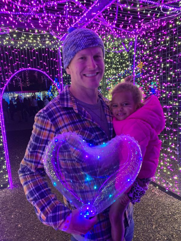Visiting the Holiday Lights Wonderland Near Our Home