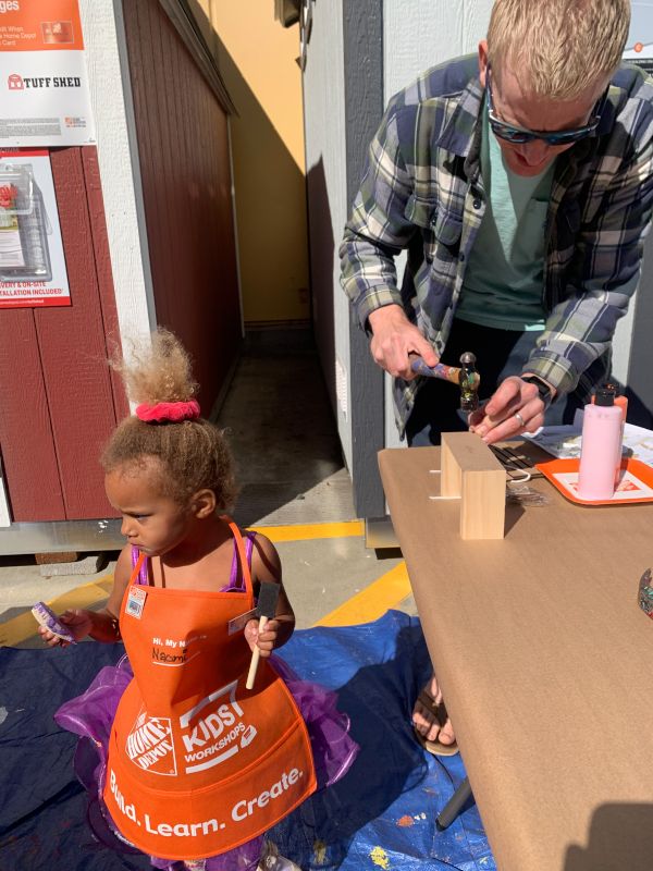 Michael and Naomi Crafting Together
