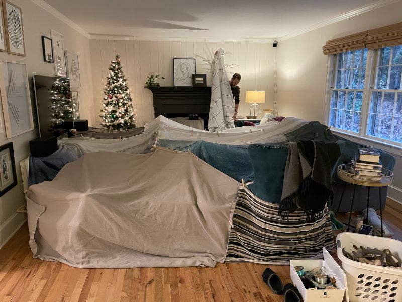 Caleb Builds an Epic Blanket Fort!