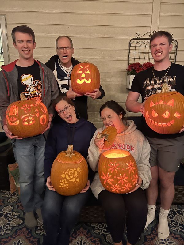 Pumpkin Carving With Shannon's Family