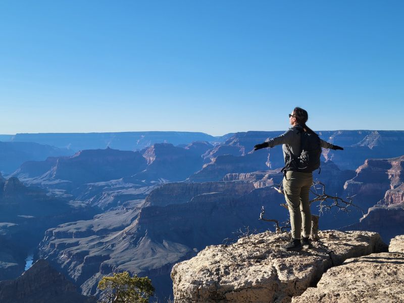 Anna at the Grand Canyon