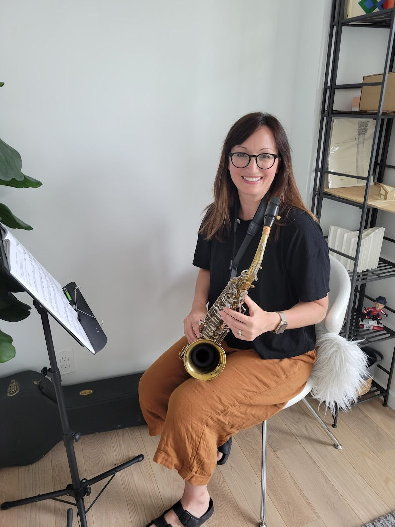 Anna Playing the Saxophone