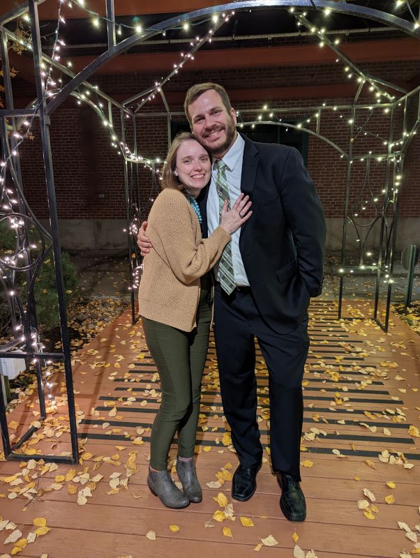 The Two of Us at a Friend's Recent Wedding