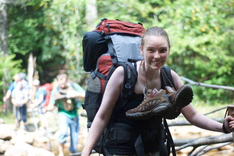 Becky Enjoying Time Outdoors During a Hike