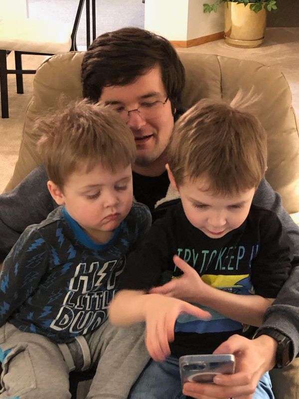 Mario Playing With His Nephews