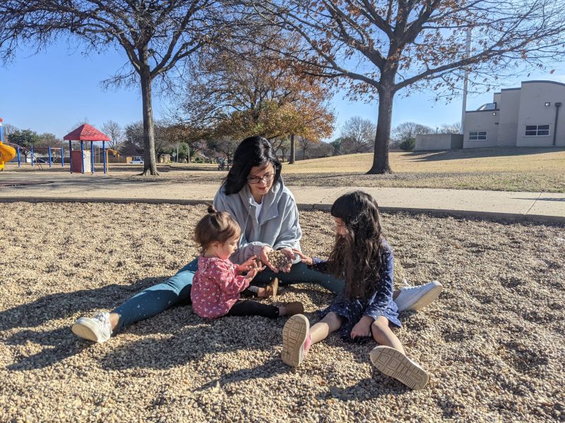 Sumi Playing With Our Nieces at the Park