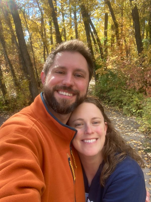 Enjoying a Fall Walk on a Trail Near Our Home