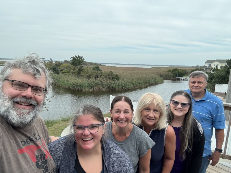 At the Beach with Curtis' Family