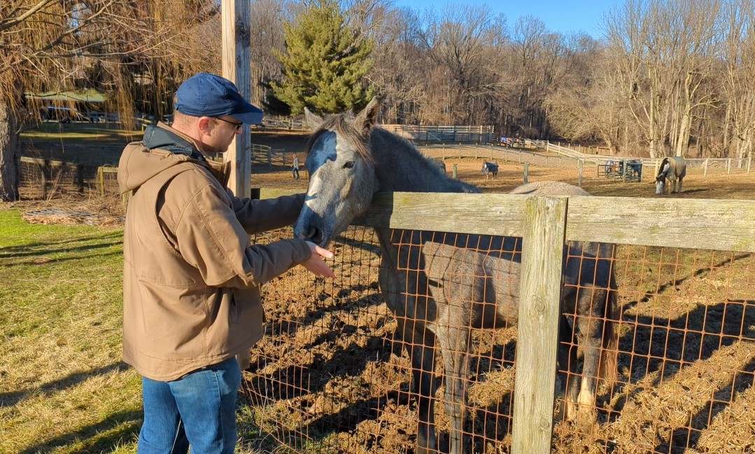 Josh With the Neighbor's Horse