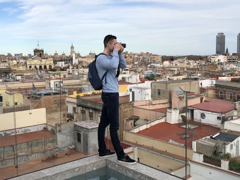 Ryan Taking Pics in Barcelona