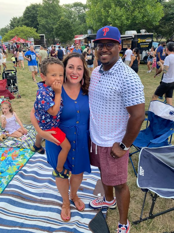 Waiting for the Fireworks at Our Community Fourth of July Celebration