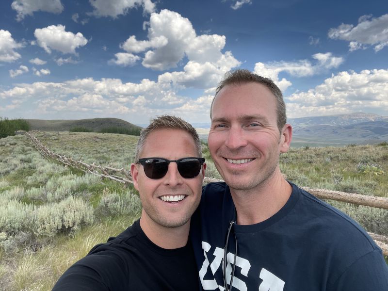 Enjoying the Sites on Our Drive Through Wyoming