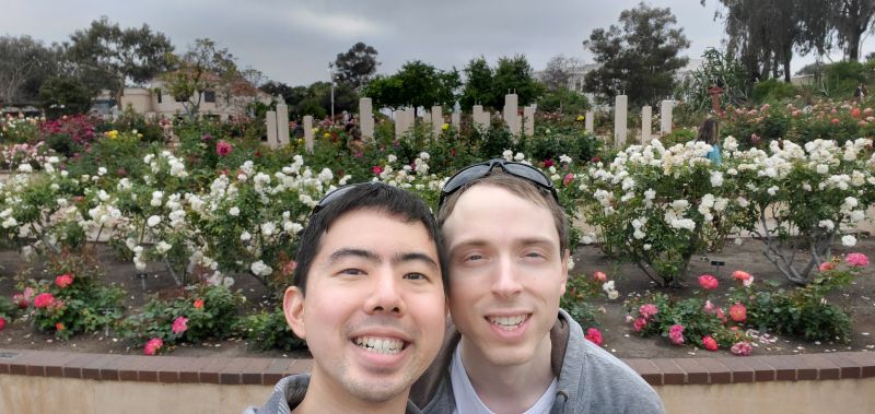 Strolling Around a Flower Garden