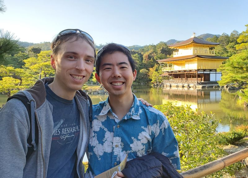 At the Golden Temple in Japan