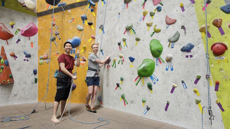Rock Climbing Together