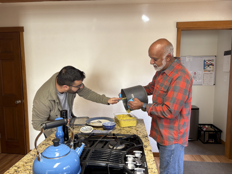 Kumar and His Dad Cooking Indian Food
