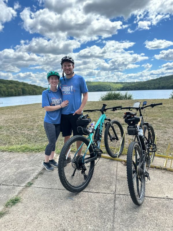 Biking at Moraine State Park