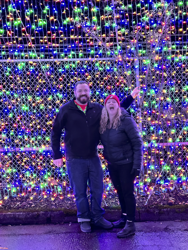 At Zoo Lights
