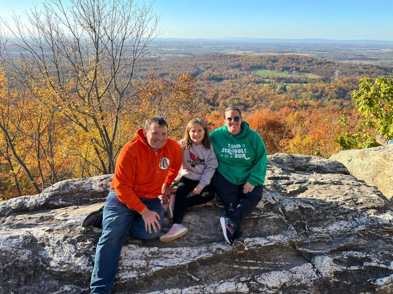 Enjoying the View at Our Favorite Hiking Spot