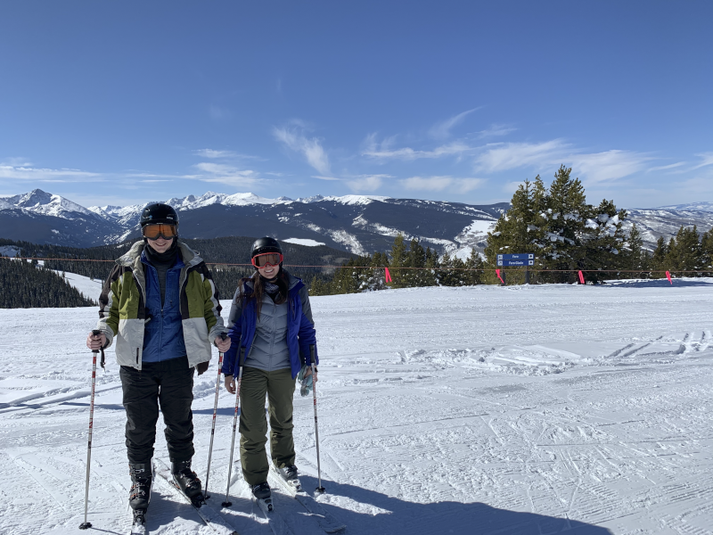 Skiing on Vacation