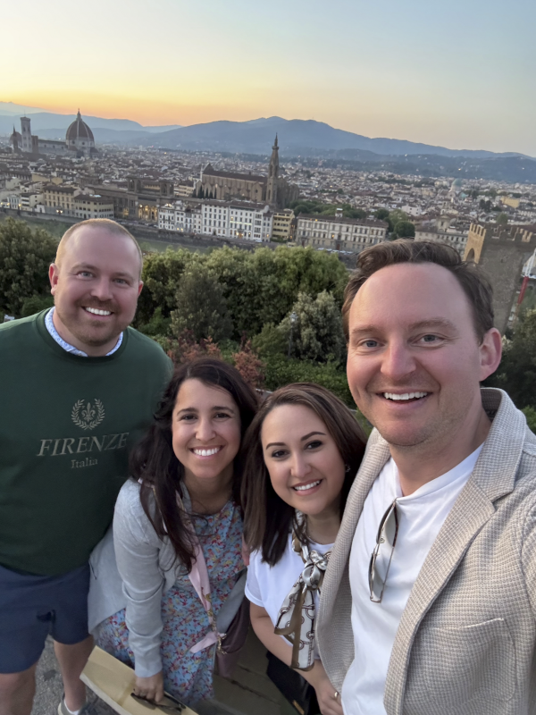 Vacationing With Our Best Friends and Parents of Our Godson Conor in Florence, Italy