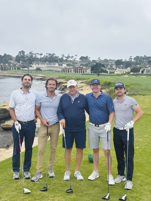 The Kloss Boys; Casey With His Dad and Brothers Playing Their Dream Golf Course