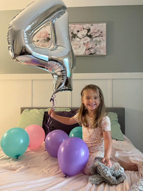 Our Birthday Balloons in Bed Tradition