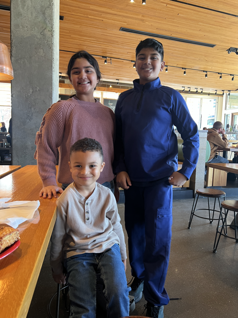 Matteo with his Friends