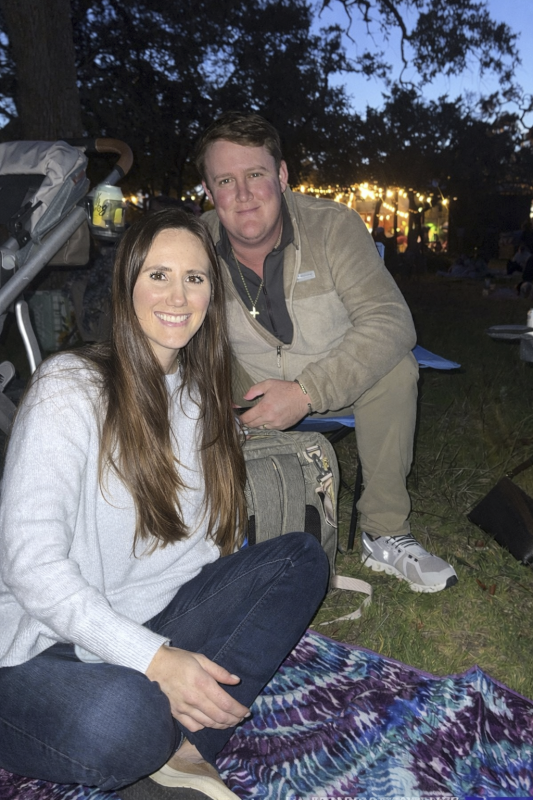Watching Fireworks in the Park