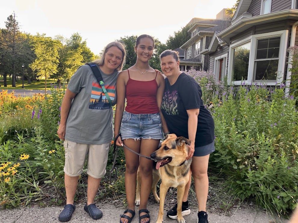 Family Photo in Our Front Yard