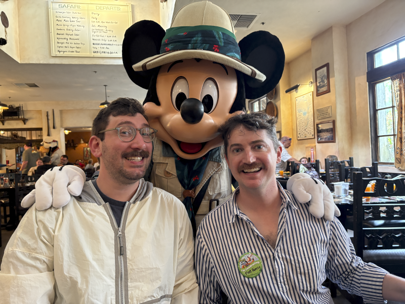 With Mickey at Disney World