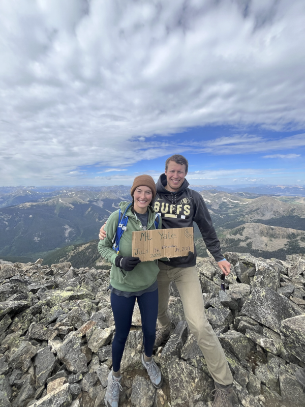 Climbing a Colorado 14er Mountain Together