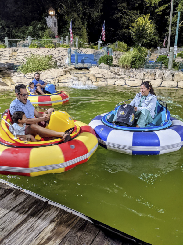 Riding Bumper Boats