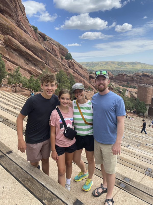 At Red Rock's Amphitheatre With Our Niece and Nephew