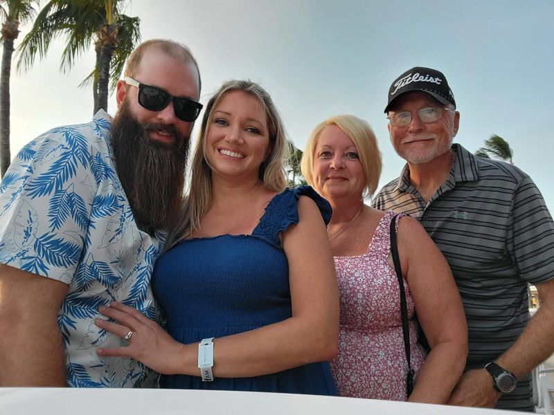 With Kevin's Parents Vacationing in Aruba