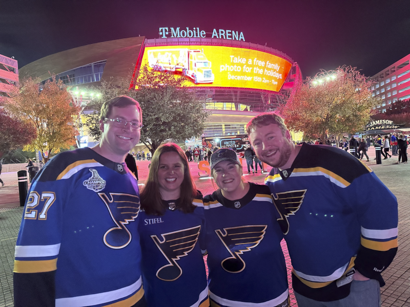 Traveling to Watch the Blues With Friends