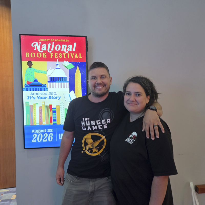 Janyce and Alex at the Annual National Book Festival