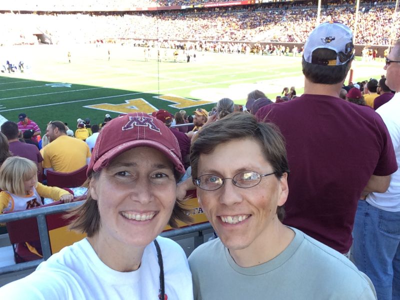 Enjoying a Football Game