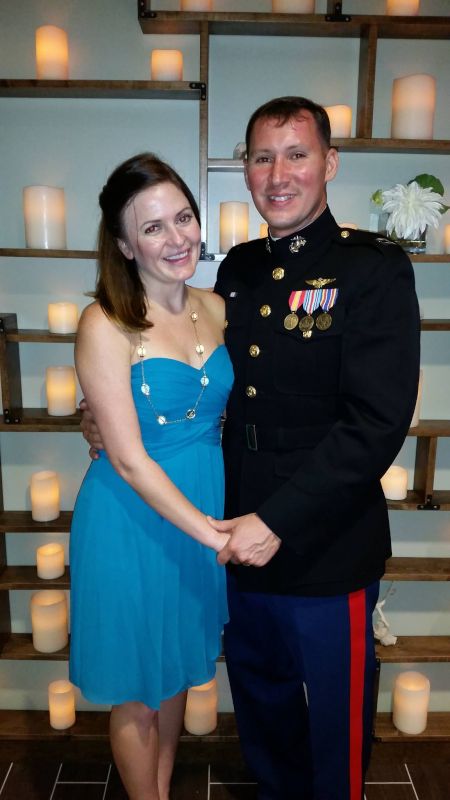All Dressed Up for a Marine Party
