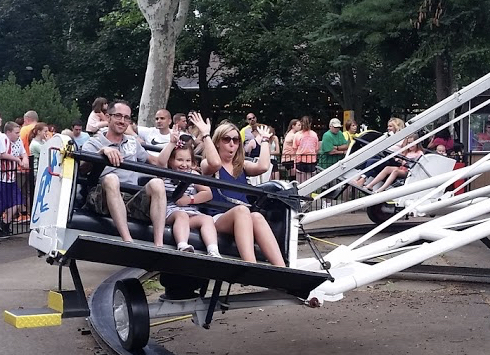 With Our Niece at the Amusement Park