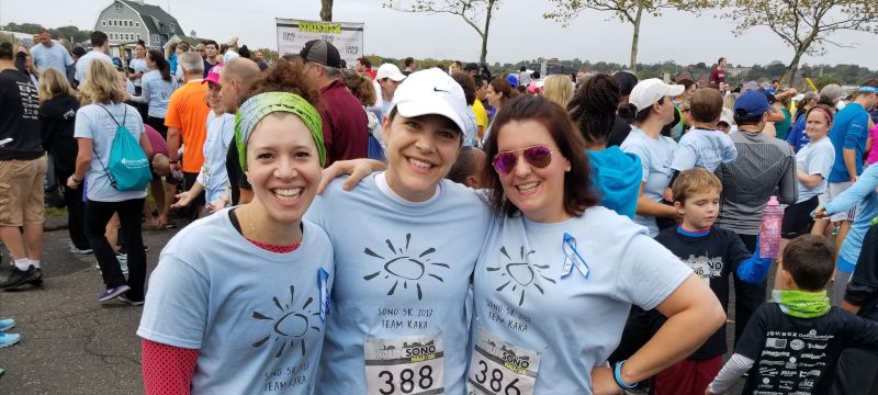 Alex & Her Team at a Charity Run
